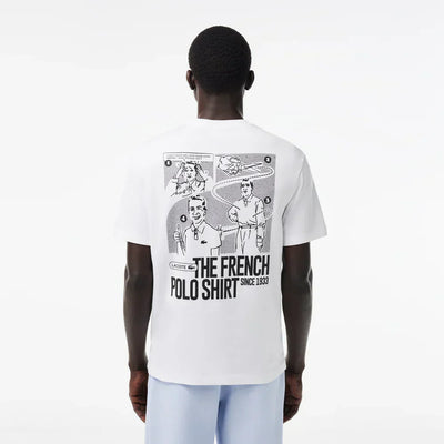 Lacoste Heavy Cotton Jersey Back Print T-shirt