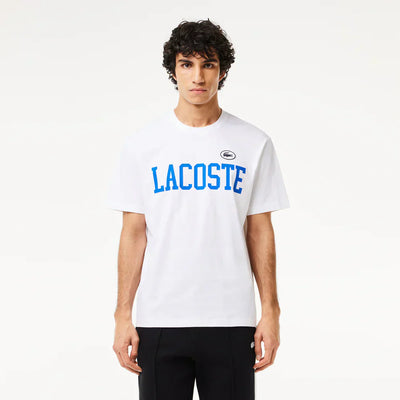 Lacoste Cotton Contrast Print and Badge T-shirt