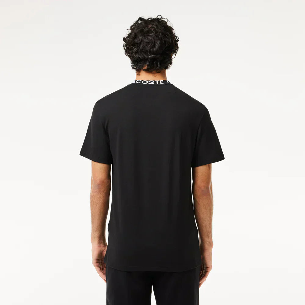 Lacoste Jacquard Neck Piqué T-shirt