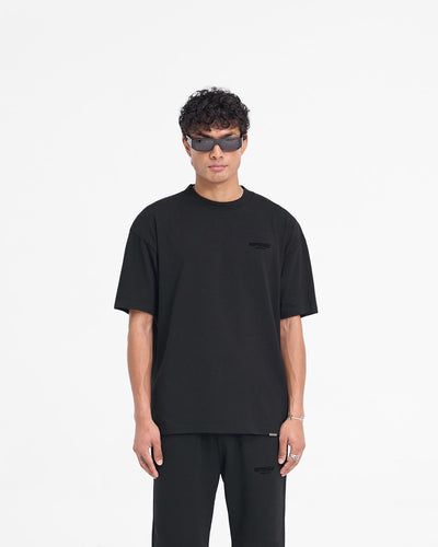 Represent Owners Club Flocked T-Shirt - Black