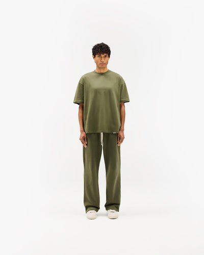Initial Oversized T-Shirt - Army Green