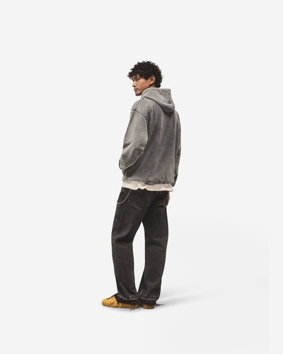 Script Logo Hoodie - Vintage Grey