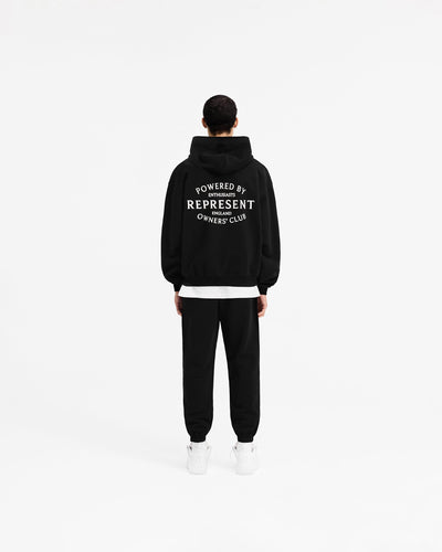 Represent Owners Club Stamp Zip Up Hoodie - Jet Black