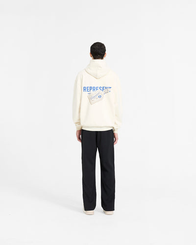 Luggage Tag Hoodie - Antique White