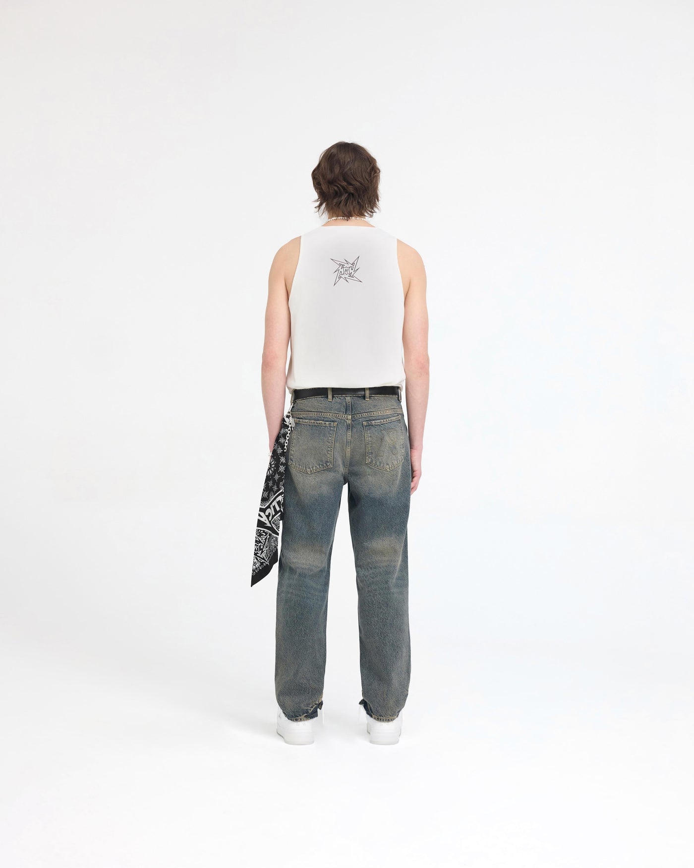 Represent X Metallica Local Crew Vest - Flat White